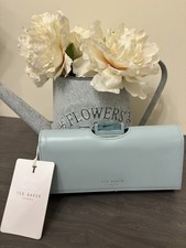 TED BAKER BABY BLUE SMOOTH WALLET PURSE NEW RRP £85