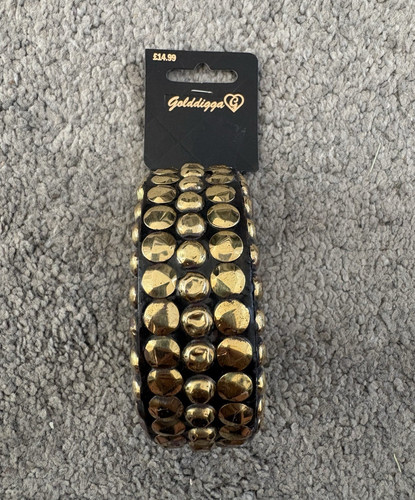 Golddigga wooden bangle - wooden,