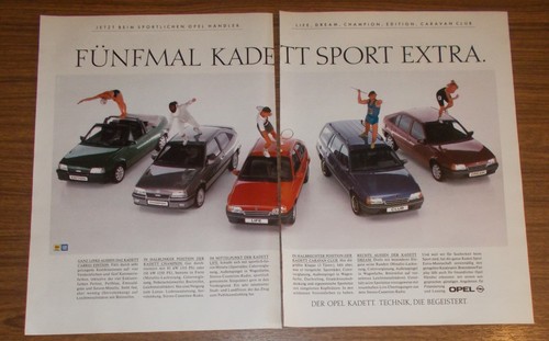 Rare advertising opel kadett - rare,