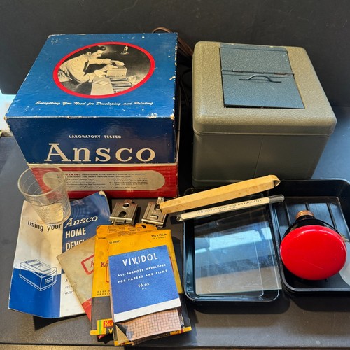 Ansco home developing outfit - ansco,