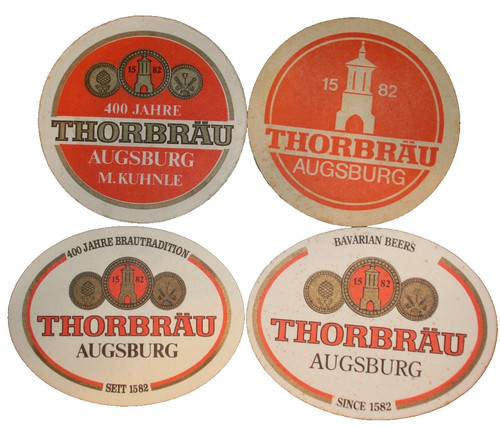 Beer mats brewery thorbräu - beer,