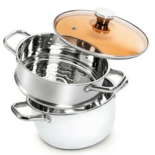 2 Tier Steamer Pot with Lid 4