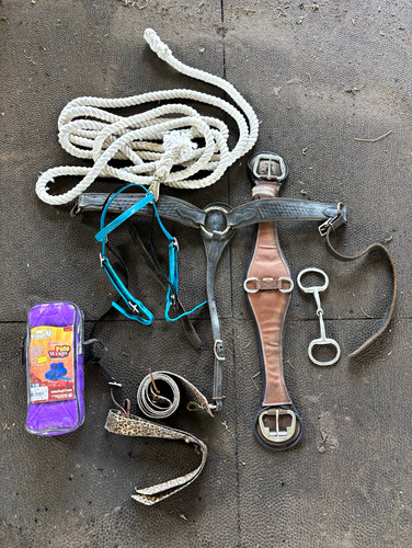 Horse tack lot headstall - -,