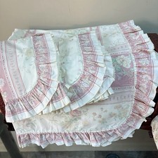 Vintage Double Duvet Frilly Christy Set 2 Pillowcases
