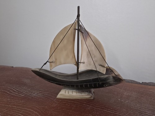 Vintage horn sailing ship - vintage,
