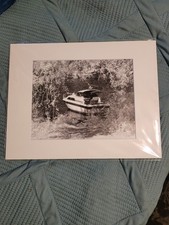 Cabin Cruiser Boat In Infrared