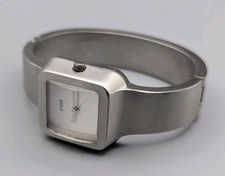 Ladies Storm Icesonic Bangle Watch Blush Mirrored Dial Satin Steel Bangle 