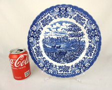 ⭐ Olde Country Castle 10" Plate British Anchor England Ironstone - Blue & White