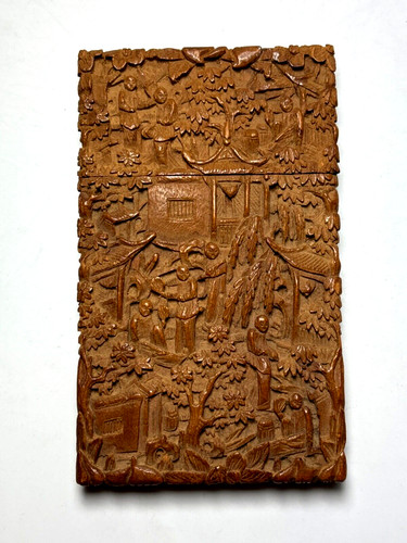 Antique chinese wood - antique, card