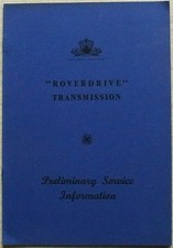 ROVERDRIVE TRANSMISSION Car Preliminary Service Information Booklet