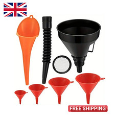 8pcs Fuel Funnels Set Plastic