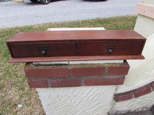 2-DRAWER WOODEN CARD FILE