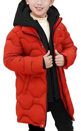 Kids boys padded - hooded, coat