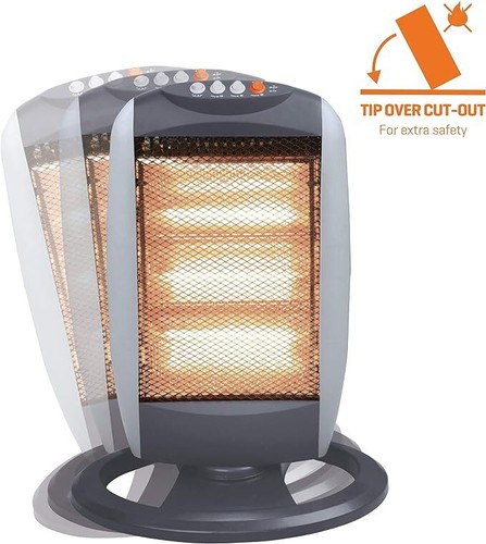 1200w halogen heater setting - heater,