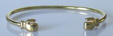 9ct Gold Bracelet - 9ct Yellow Gold Torque Child's Boxing Glove Bangle (5.6g)