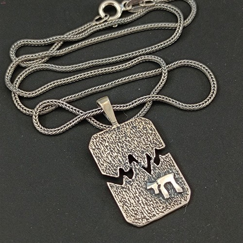 Chai pendant necklace silver - pendant,