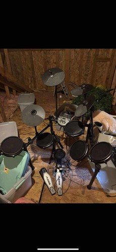 Electric drum set kit with - drum, amp