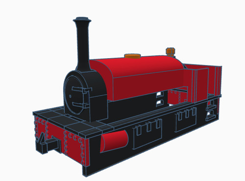Hunslet oo9 scale model train - hunslet,