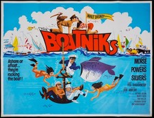 Boatniks ORIGINAL Quad Film Movie Cinema Poster Phil Silvers Disney 1970
