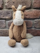 Retired vintage jellycat medium bashful pony white & tan