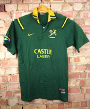 South Africa Rugby Shirt Size Large Long PRO VERSION Home Union Nike Jersey Top