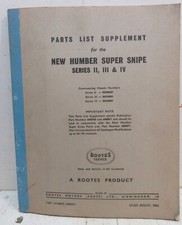 1962 Rootes Parts List for the