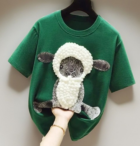Ladies green white knitted - white,