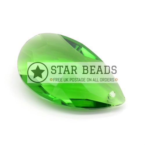 Teardrop faceted glass - teardrop,