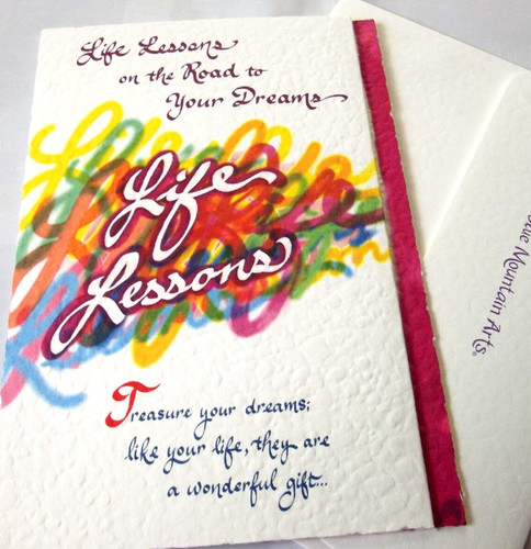 Keepsake card life - card.....life, lessons