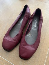 Emirates Airline Official Cabin Crew Stewardess Red Shoes Wedges Size 38.5