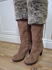 Schuh Tan Brown Suede Leather