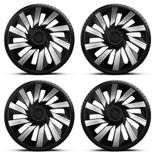 Wheel Trims 15" Black Silver