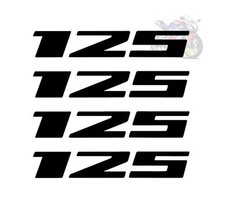 Suzuki 125 decals stickers - 4x,