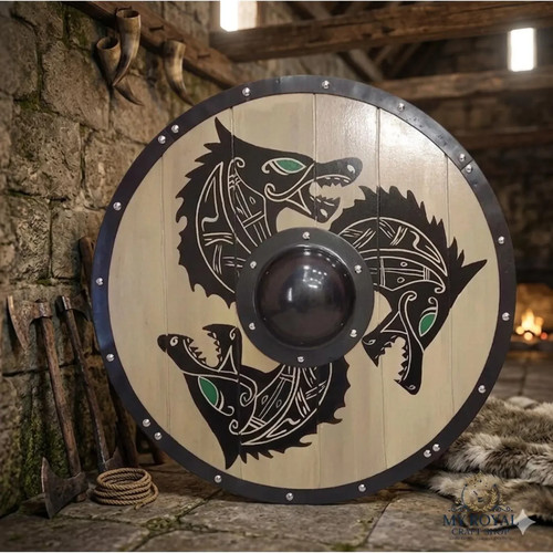Handmade viking shield - viking, shield,