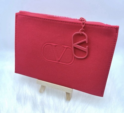 Valentino logo red zipper - v,