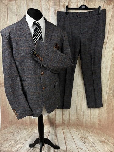 Marc darcy tweed suit - tweed, 48”