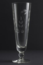 Vintage Etched Leaf Champagne