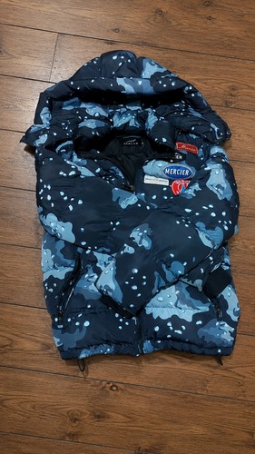 Mercier blue camo puffer - blue,