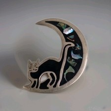 Alpaca Mexican Silver Brooch