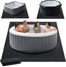 203 x 203cm Hot Tub Mat, Extra Large Inflatable Spa Pad with Waterproof