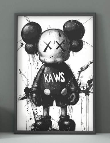 Kaws companion framed wall - kaws,