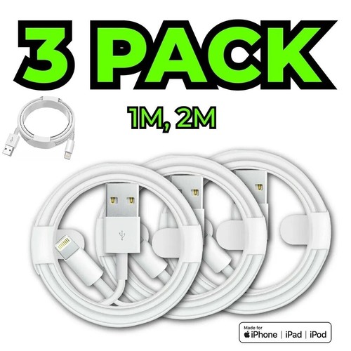 3pack fast charger cable - charger, lead