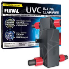 Fluval UVC In-Line UV Clarifier Clear Water Greenwater Aquarium Fish Tank