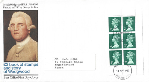 1980 wedgewood booklet panes - 1980,
