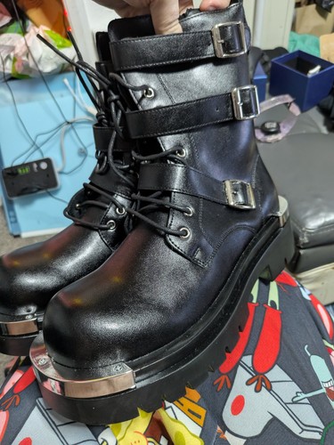 Mens goth combat boots - size, 7