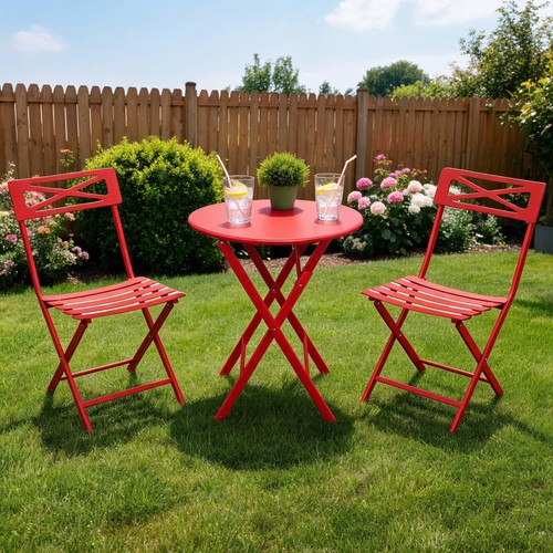 Piece folding steel bistro - 3,