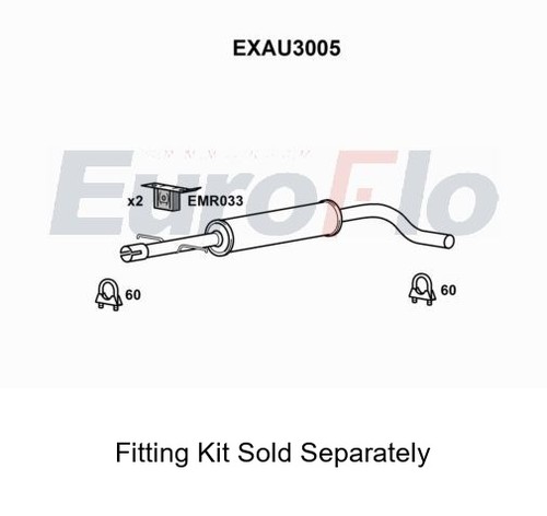 Rear muffler silencer - silencer, insert