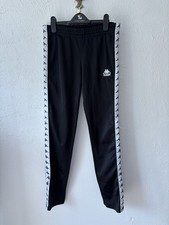 Kappa Black Snap Track Pants