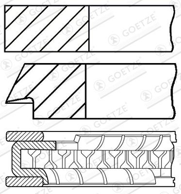 Wilmink wg1096462 piston ring - wilmink,