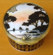 ROYAL WORCESTER MORNING RIVER TRINKET BOX - THE CONNOISSEUR COLLECTION.